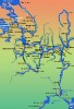 Карта водных путей (реки России)