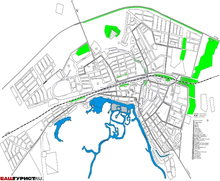 Карта улиц города Давлеканово
