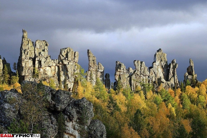 Скалы Инзерские зубчатки