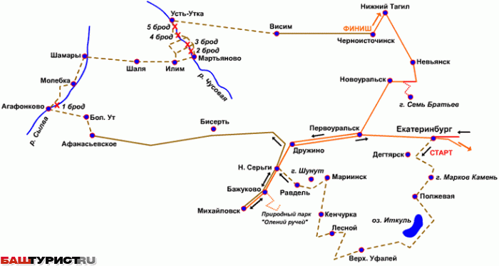 Карта Урал-трофи