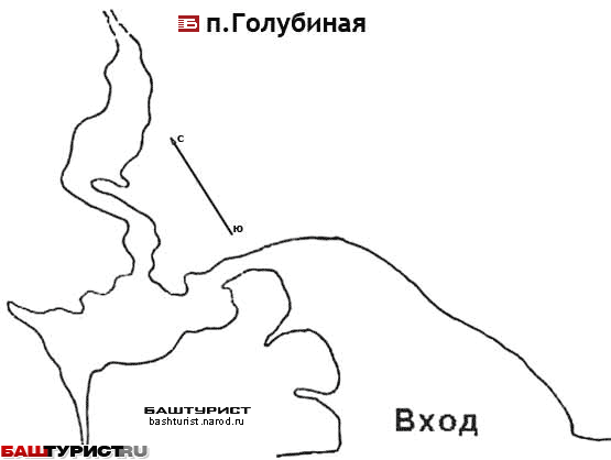 Пещера Голубиная схема