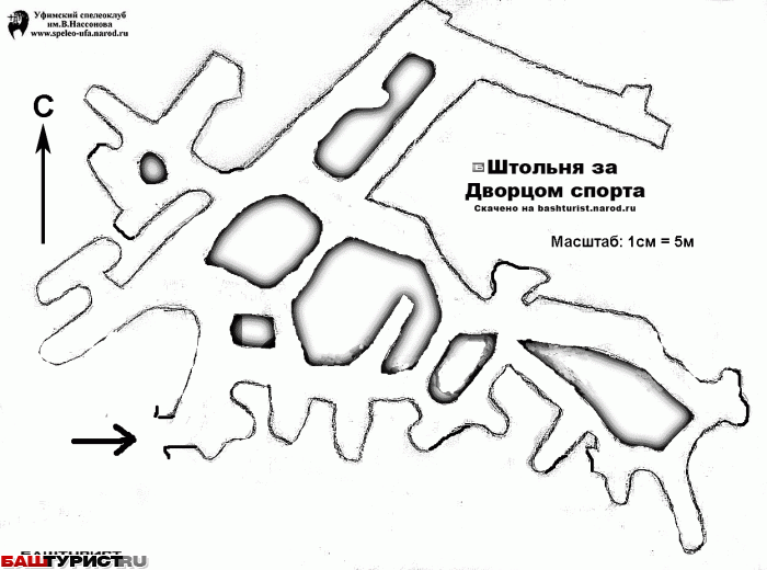 Ширяевские штольни карта