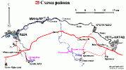 Схема района. Расположение Сухая Атя, Игнатьевская, Эссюмская