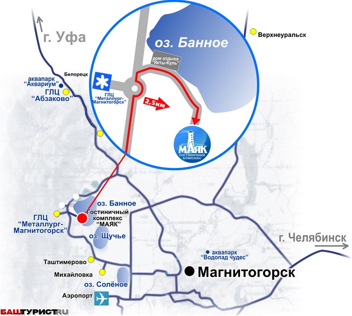 Санкт петербург магнитогорск карта