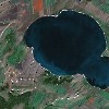 Озеро Аслы-куль (Асликуль), фото со спутника
