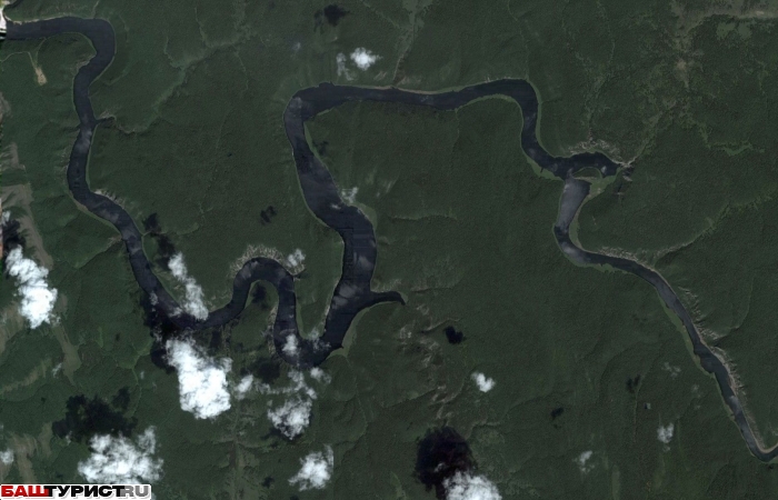 Юмагузинское водохранилище фото со спутника