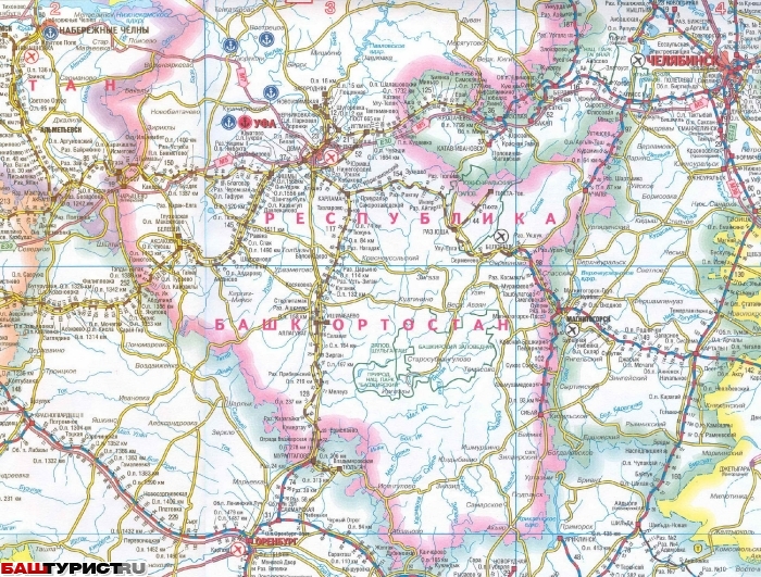 Карта жд дорог башкирии со станциями