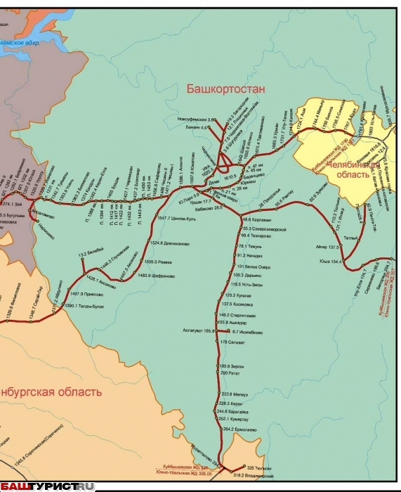 Карта Железной дороги