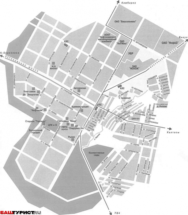 Карта нефтекамска с улицами и домами подробно со спутника в реальном