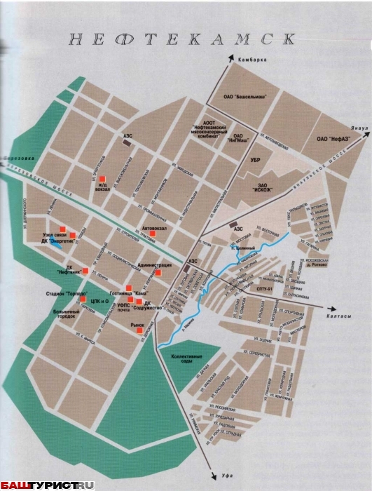 Г нефтекамск карта