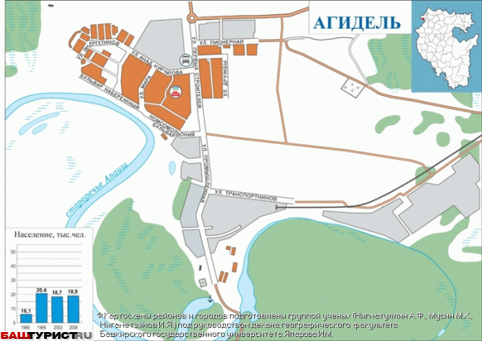 Карта Агидель