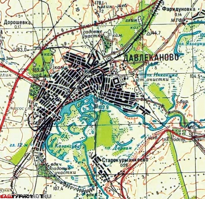 Карта давлеканово с улицами со спутника - 86 фото