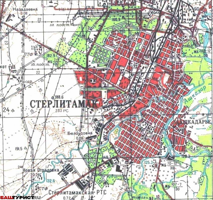 Карта стерлитамака подробная с улицами