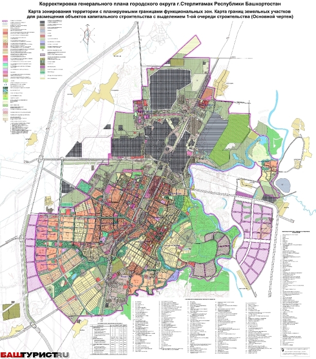 Генеральный план города Стерлитамак