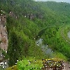 Розовые скалы на реке Инзер