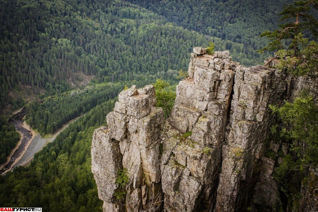 Айгирские скалы. Порог Айгир на реке Малый Инзер