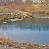 Голубое озеро под Уфой никогда не замерзает.