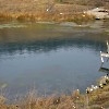 Голубое озеро под Уфой никогда не замерзает.