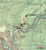 Расположение Киселевской и Шалашовской пещеры на карте. Аша