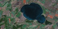 Озеро Аслы-куль (Асликуль), фото со спутника