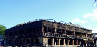 Сгоревший универмаг Ишимбай 2009 год