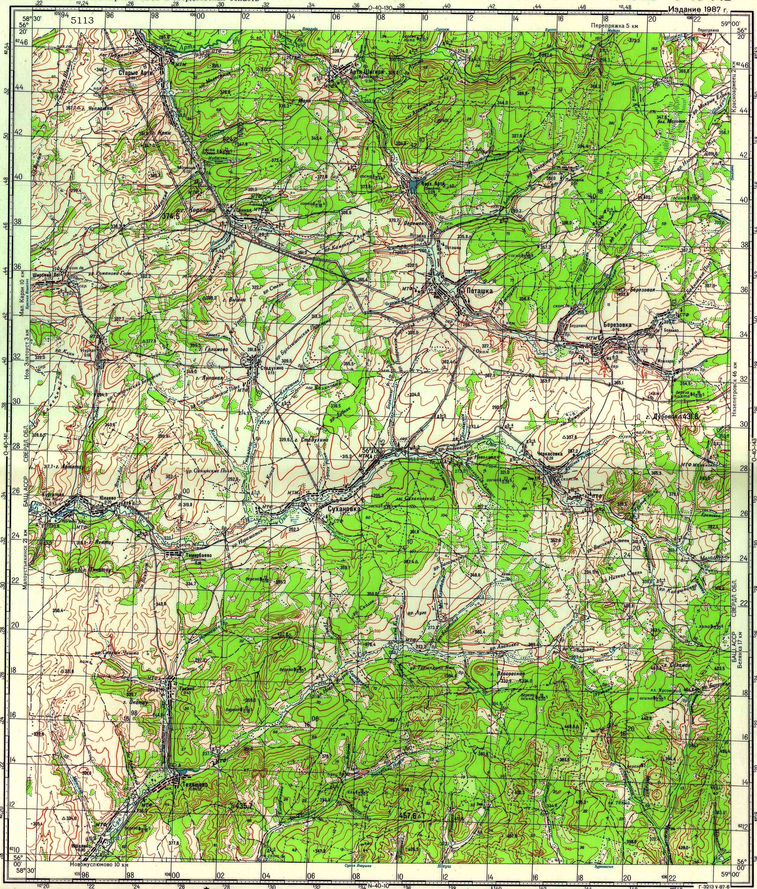 Карта м 12 в башкирии